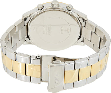 Guess Dress Steel Ladies Damen-Armbanduhr Solar Analog Quarz Edelstahl bicolor W1070L8